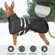 thumbnail image 1 of Ropa para perros Chaleco cálido para cachorros Impermeable para clima frío (Negro 2XL), 1 of 7