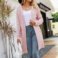 thumbnail image 6 of Babysbule Womens Cardigans Clearance Women's Fashion Top Cardigan Pocket Medium And Long Term Outwear Long Sleeve Coat Women's Top Clearance Blouse, 6 of 9