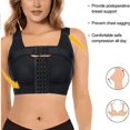 thumbnail image 4 of Women's Front Opening And Closing Wireless Daily Compression Bra, Postoperative Posture Bra With Chest Support Belt-SinKeeU, 4 of 5