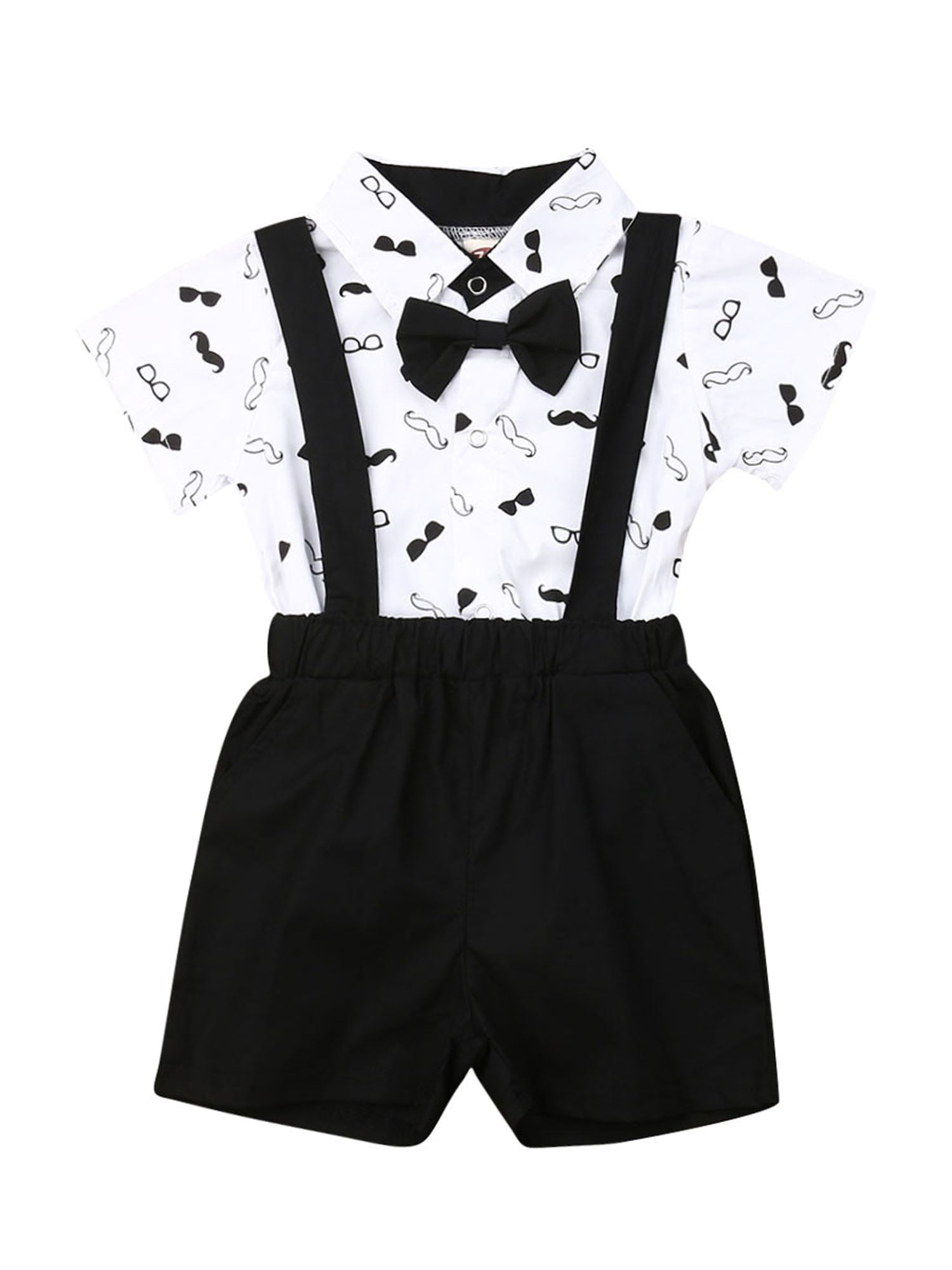 0-2 Years,SO-buts Toddler Newborn Infant Baby Boy Gentleman Suit Bow Tie Long Sleeve Romper Jumpsuit Clothes Outfits 