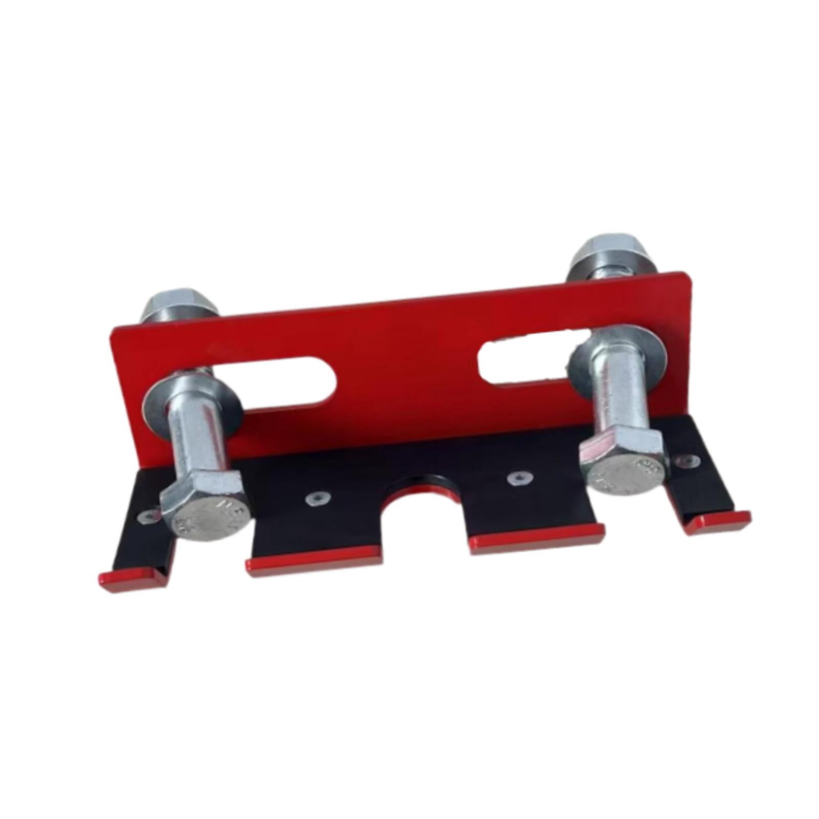 DimyFew Barbell Holder for Squat Rack for Bench Press Rack Heavy Duty Barbell Hanger Red
