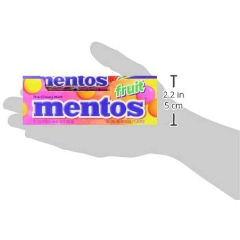 Mentos Chewy Mint Candy Roll, Strawberry, Peanut and Tree Nut Free, 1.32  oz, 15 Count 