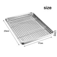 thumbnail image 1 of MYG for Stainless Steel Baking Sheet and Rack Set - 23x17x2.5cm Kitchen Roasting Pan with Cooling Wire Rack for Oven Cooking, Baking, Grilling - Durable, Easy Clean, Even Heating, 1 of 10