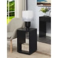 thumbnail image 2 of Homestock Suburban Sophistication End Table With Shelf, Black Finish - 15.5"D X 15.5"W X 24"H, Engineered Wood Material, Living Room, Solid Back, 2 of 6
