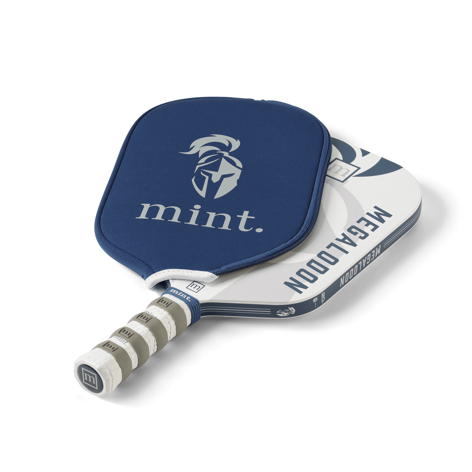 Mint Sport Megalodon Pickleball Paddle, 18K Carbon Fiber Face, 20mm Polypropylene Honeycomb Core, Elongated Handle, USAPA Approved
