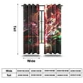 thumbnail image 2 of Anime Curtains for Bedroom Drapes Slayer Tanjirou Inosuke Kyoujurou Print Design Window Treatments Curtain Panel Set, 2-Panels, 42" W x 84" L, 2 of 8