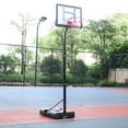 thumbnail image 3 of UBesGoo Portable 6.9' - 8.5' Height Adjustable Basketball Goal System, Wheeled Basketball Hoop Stand, with PVC Backboard, for Kids Junior Indoor/Outdoor, 3 of 7
