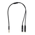 thumbnail image 1 of Bunblic 5-6pack 3.5mm Audio Adapter Cable Mic Splitter Adapter Cord for PC Smartphone 5 Pcs, 1 of 8