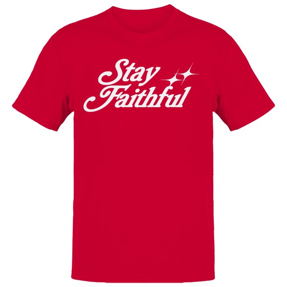 Stay Faithful Men's Red T-shirt
