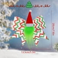 thumbnail image 3 of DAMAI Red Lime Green Christmas Bows Decorationm, 7.8 Large Christmas Tree Wreath Bows with Santa Hat and Gnome Polka Dot Bows Ribbons Gift Bows Glitter Bows for Xmas DIY Crafts Party Ornaments, 3 of 8
