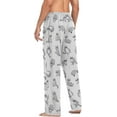 thumbnail image 6 of HPINK-T Men's Pajama Pants Super Soft Raccoons Sleep Lounge Pants Pjs Bottoms with Pockets, 6 of 7