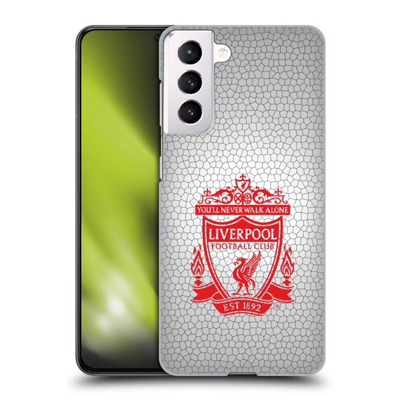 Head Case Designs Officially Licensed Liverpool Football Club Crest 2 White Pixel 2 Hard Back Case Compatible with Samsung Galaxy S21 5G
