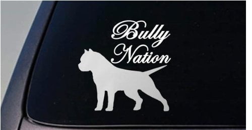 Bully on Duty *I313* 6x6 inch Sticker decal dog american bully pit bull tri 