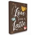 thumbnail image 2 of The Stupell Home Decor Collection I Love You A Latte Coffee Cups Wall Art, 2 of 5