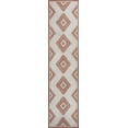 thumbnail image 4 of JONATHAN Y TUSCAN SUN 2 x 8 Runner Rug, Lior Geometric Moroccan Diamond - Salmon/Cream, TSN202B-28, 4 of 8
