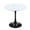 White+Black, variant on GZXS Modern Round Dining Table, 31.5 Inch MDF Kitchen Table with Sturdy Black Metal Pedestal Base, White Faux Marbling Dinner Table for 2-4 People, Easy Assembly