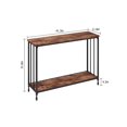 thumbnail image 3 of Ourlova Console Table. Console Table. Industrial Sofa Table Narrow Entry Table With Storage Shelf And Metal Frame. Sofa Back Table. Living Room Foyer Table, 3 of 8