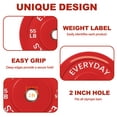 thumbnail image 6 of FlexWave Bumper Weight Plates, 55 lb Pair, Colored, 2-Inch Hole, 6 of 8