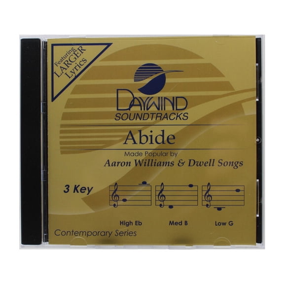 Abide Made Popular by Aaron Williams & Dwell Songs NEW CD Accompaniment