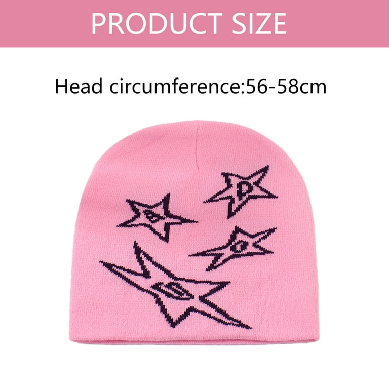 Outdoor Cap Wool Cute - Cycling Star Unisex style 2; Hats Hat Ski Beanie Knitted Hat 2000s Jacquard Men Women Skull Letter