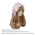 thumbnail image 2 of Lolita Ruffled Headband Star Embroidery Lace Ribbon Bow Hairband Anime Hairpins, 2 of 21