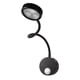 thumbnail image 4 of Lámpara de lectura contemporánea para mesita de noche con interruptor de perilla ajustable - Aplique de pared LED negro/blanco, 4 of 6