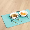 thumbnail image 4 of cpengpj Silicone Pet Food Mat Waterproof Non-Slip Dog Cat Feeding Bowl Placemat for Small Animals, Multi-Color, 4 of 9