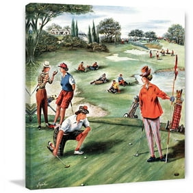 Marmont Hill Girls Playing Ice Hockey By Blanche Greer Painting Print On Canvas Walmart Com Walmart Com