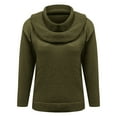 thumbnail image 4 of Sweaters For Women Elegant Casual Stylish Cowl Collar Soft Knit Pullover Sweater Relaxed Fit Ribbed Edges Versatile L Womens Sweaters, 4 of 6