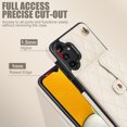 thumbnail image 2 of Allytechgroup for Samsung Galaxy A13 4G Wallet Case with 5 Cards Holders, Detachable Hand Strap & Shoulder Lanyard RFID Blocking Shockproof Protective Phone Case for Girls Women, White, 2 of 8