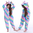 thumbnail image 4 of Pijamas de invierno para niños y niñas, ropa de dormir de panda, dinosaurio, unicornio, kigurumi, onesies para niños, manta para dormir, disfraz de bebé, 4 of 4