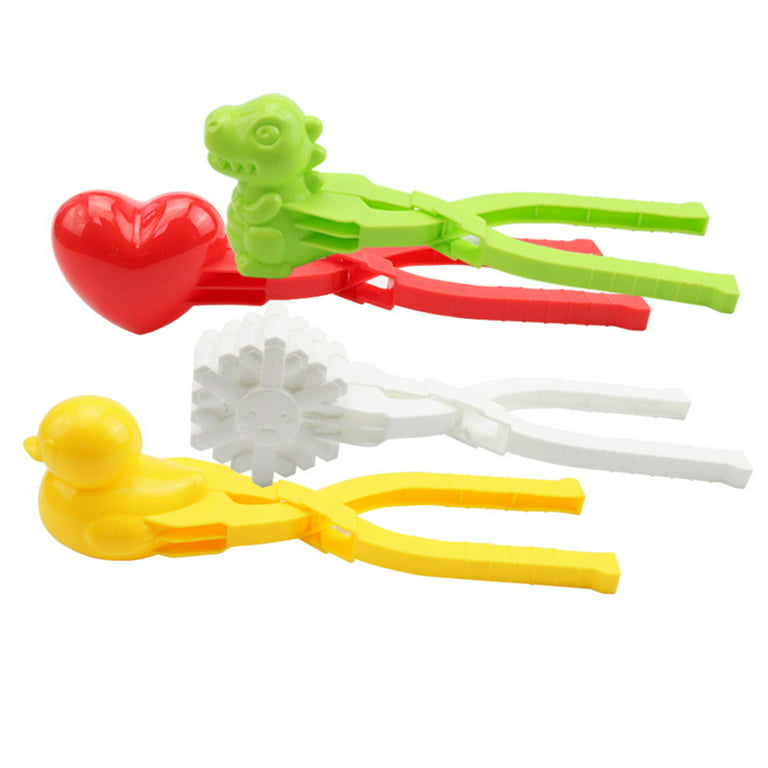 5pcs Maker Winter Outdoor Play Christmas Snow Toys With Handle For Kids  Snow Clip Playset Fight