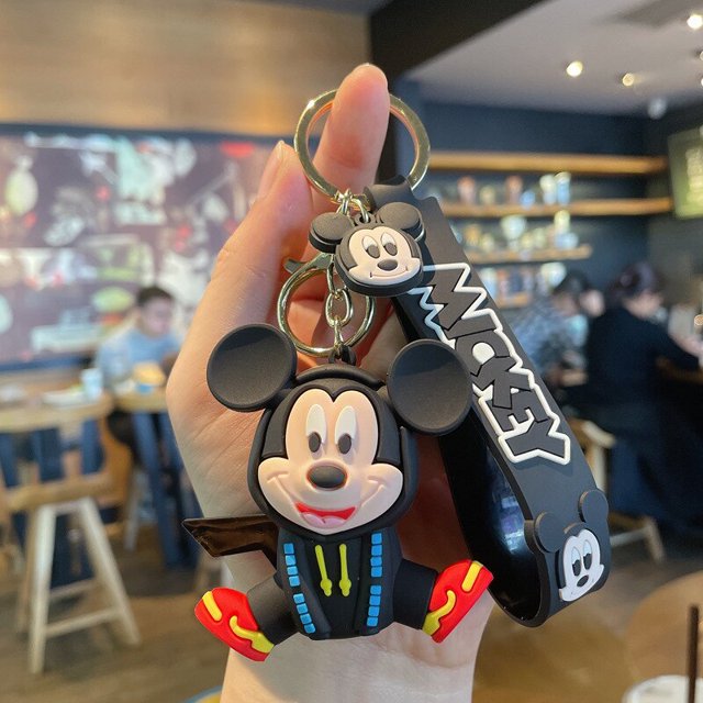 Anime Kawaii Disney Toy Story Keychain Personalized Variety of Cartoon Cute Doll Keyring Key Chain Car Pendant Kids Toys GiftChina Gong Bohan LED