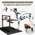 thumbnail image 2 of Elevated Dog Bowls with Slow Feeder and Spill Proof Mat, Adjustable Height 4.3-11.8'', Two 1.7L Stainless Steel Food & Water Bowls, Metal Raised Dog Bowl Stand, for Large Medium Breeds, 2 of 7