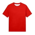 thumbnail image 4 of Elegant Solid Crewneck Short Sleeve T Shirt for – Everyday Comfort Top with Soft Knit and Classic Fit Long Sleeve Layering Tops for Women's Graphic Womens Compression Shirt Neck Tops, 4 of 4
