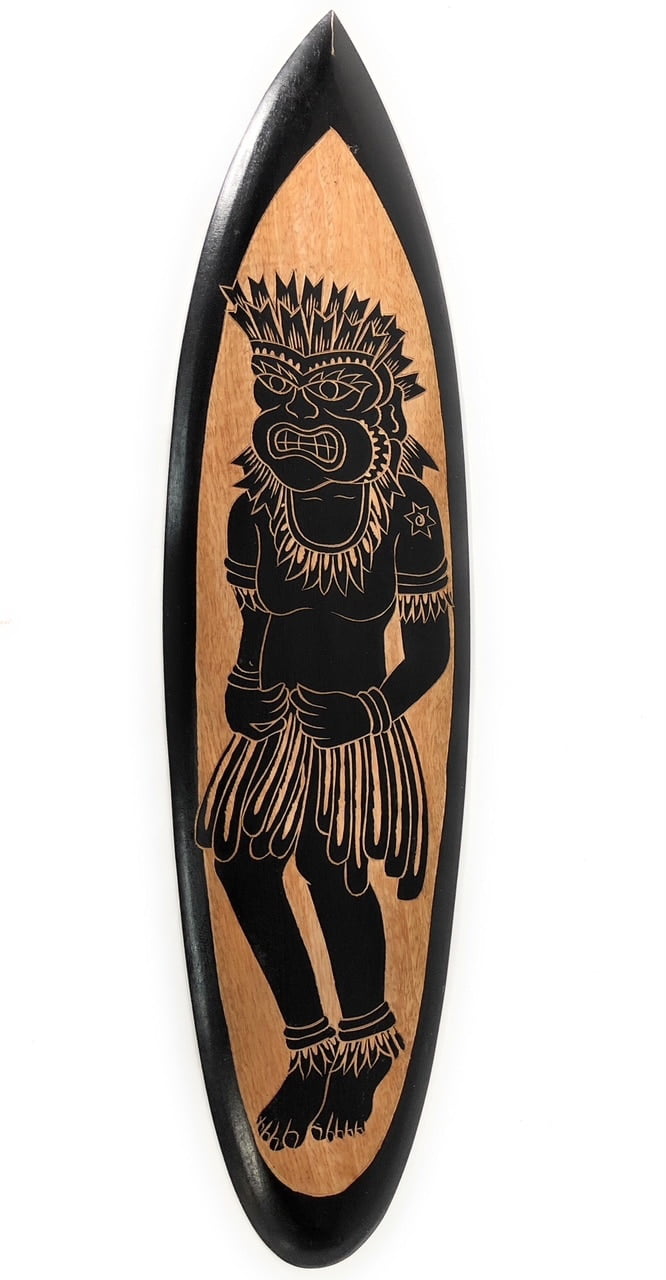 Surfboard 100cm Dekoration Tiki Dancer Hawaii Style 