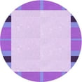 thumbnail image 1 of Ahgly Company Machine Washable Indoor Round Transitional Pale Lilac Purple Area Rugs, 6' Round, 1 of 7