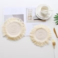 thumbnail image 5 of melotizhi 12cm Cotton Insulation Mat Meal Mat Woven Anti Scalding Table Mat Bowl Mat Nordic Simple Pot Mat Cotton Insulation Mat, 5 of 5