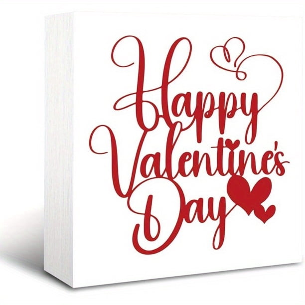 Regalos Del Día de San Valentín 2D Feliz Artículo Decorativo Home Office Event Display