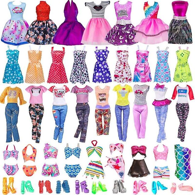 Conjunto de ropa y accesorios QUANZHOUTIANDI para muñecas Barbie 32 piezas