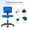 thumbnail image 6 of CONCETTA  Mesh Office Desk Chair with Ergonomic Low-Back, Armless Design, Rolling Swivel Chair with Wheels, Blue, 6 of 7