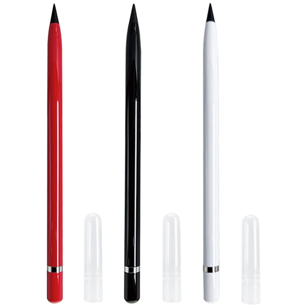 3pcs lápiz sin tinta everlasting lápiz de lápices de alumno lápices portátiles de escritura lápices