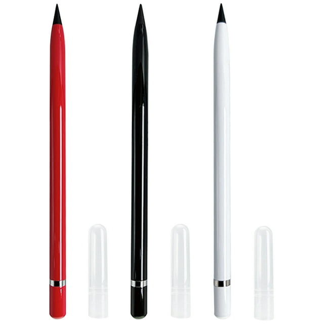 Miangastore 3Pcs Inkless Pencil Everlasting Sketch Pencil Student Pencil Portable Pencils Writing Pencils