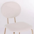thumbnail image 2 of Jolene Dining Chair with metal legs in gold finish, 2 of 3