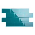 thumbnail image 1 of Giorbello Glass Subway Backsplash Tile, 3 x 6, Dark Teal, 1 of 4