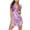 Purple, variant on KBODIU Fashion Women Casual Sling Sexy Printing Split Two Piece Swimsuit Beachwear Swimdress Womens Swimsuits Bikini Sets Tankini Bathing Suits for Women Blue L