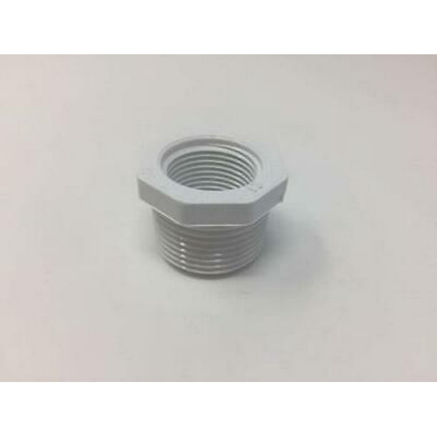 10 Pk Lesso 3 4 X 1 2 Sch40 Pvc Reducer Bushing Mpt X Fpt Walmart Com