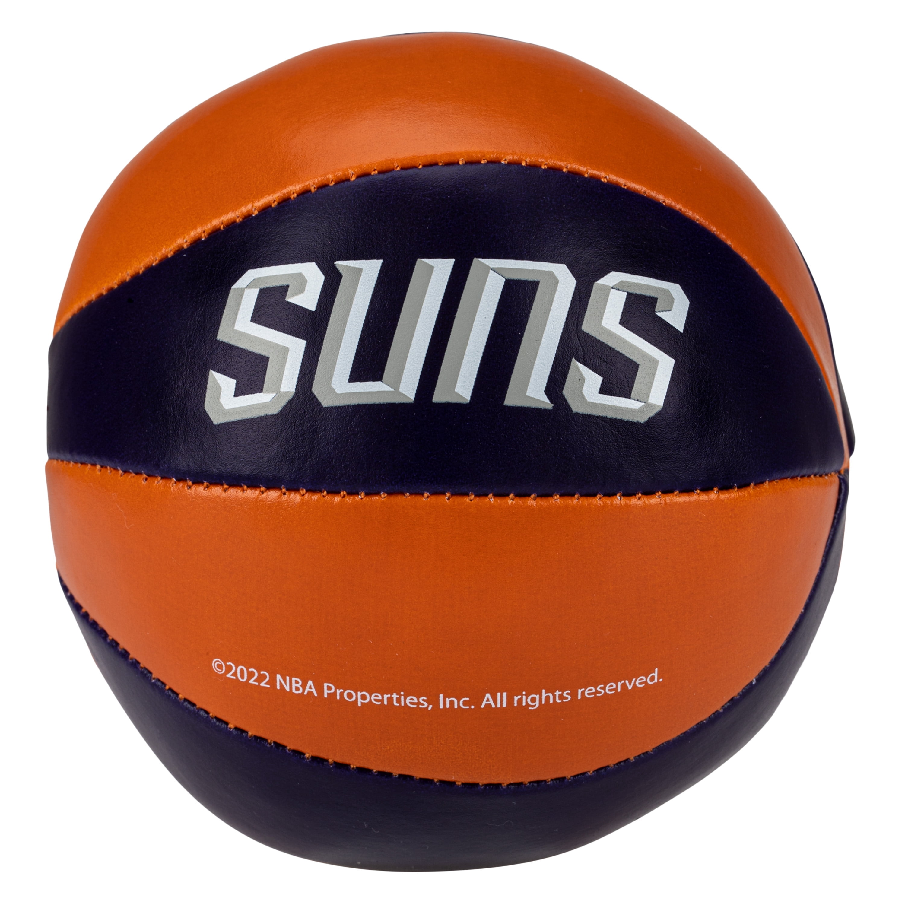 Franklin Sports NBA Phoenix Suns Toy Basketballs - 2 Pack of Kids Soft Mini Basketballs for Over the Door + Indoor Hoops - NBA Fan Shop Kids Soft Toy Basketballs - (2) Mini Balls Included
