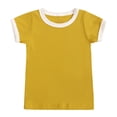 thumbnail image 3 of Pejock Baby Girls Boys Clothes Outfits Shirt Shorts Sets Kids Fashion Cute Solid Short Sleeve Shorts Cotton Casual Suit, 3-4Years, 3 of 6