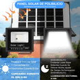 thumbnail image 3 of 4pz Lámpara Solar Exterior Con Reflectores Led Para Jardín Eo Safe Imports Negro, 3 of 5